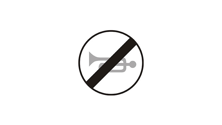 Znak B-30. Koniec zakazu używania sygnałów dźwiękowych