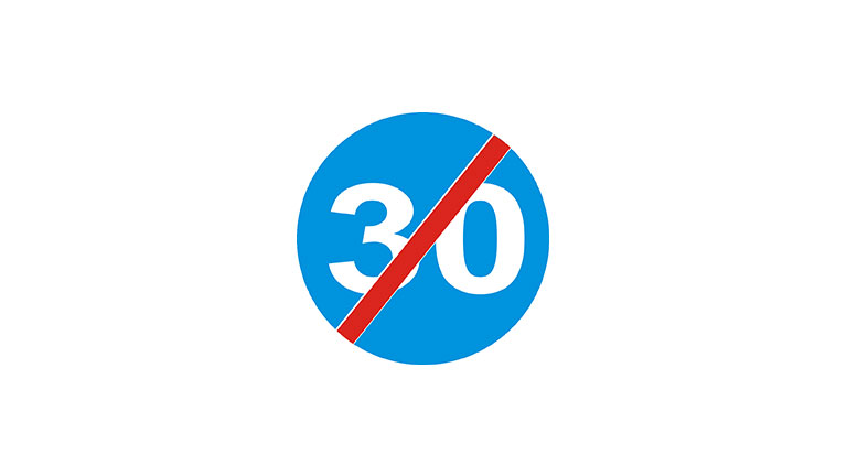 Znak C-15. Koniec minimalnej prędkości