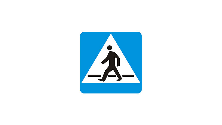 Znak D-6. Przejście dla pieszych.