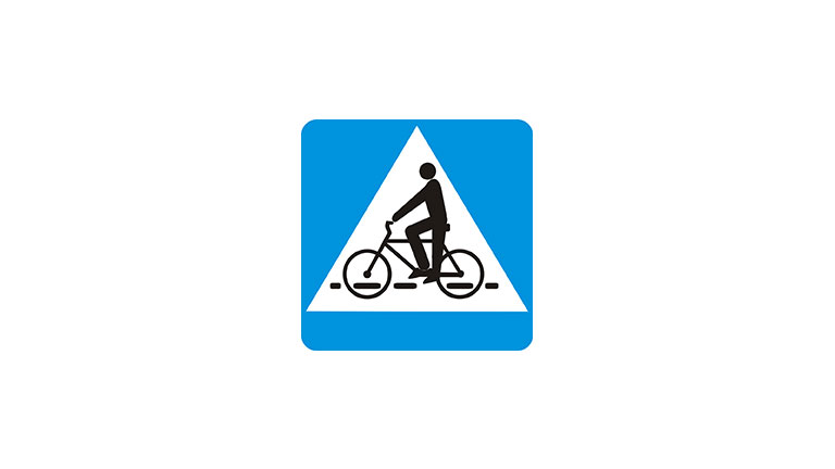 Znak D-6a. Przejazd dla rowerzystów