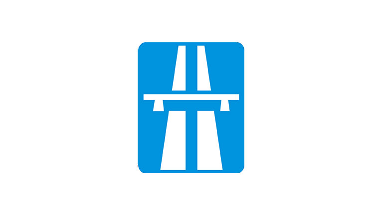 Znak D-9. Autostrada