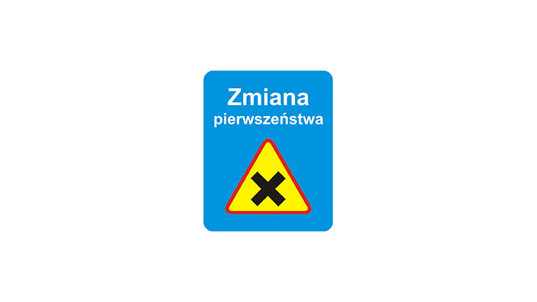 Znak D-48. Zmiana pierwszeństwa