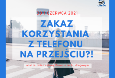 Zakaz korzystania z telefonów na przejściu dla pieszych?!