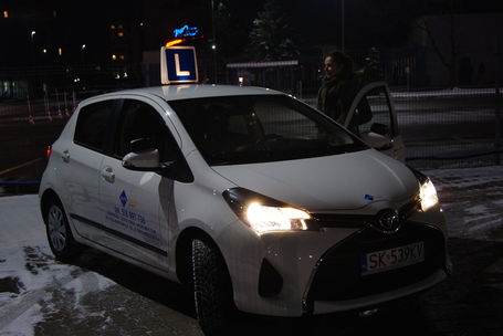 Egzaminacyjna Toyota Yaris z naszego ośrodka